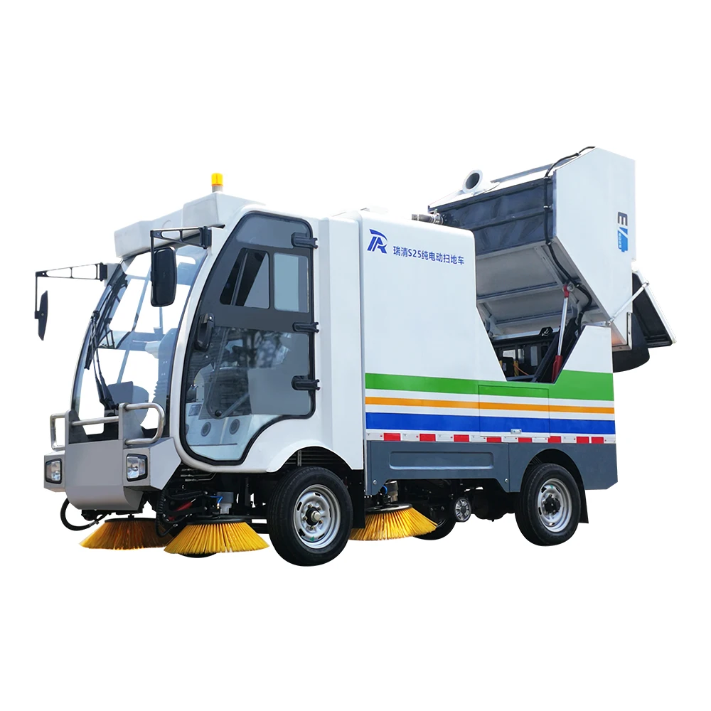 Cleaning Machine Electric Street Sweeper Vacuum Road Sweeper Rechargeable Industrial Automatic Dumping Floor Sweeper