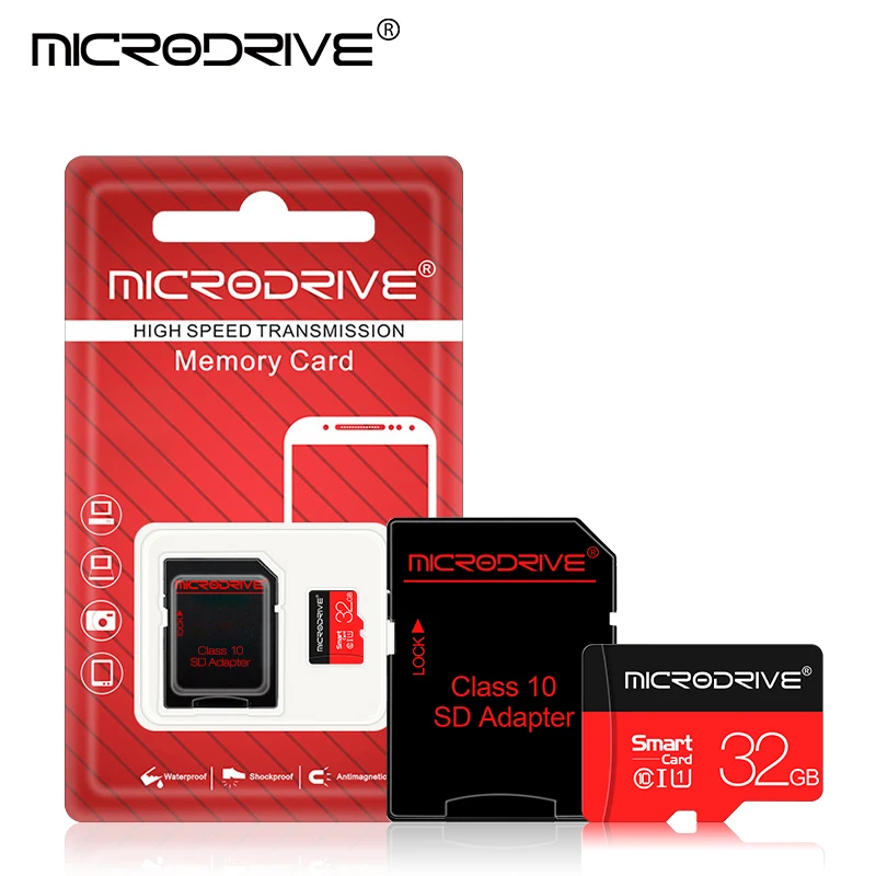 Оптом Microdrive Фирменная Новинка SD карты памяти 1 Гб 2 ГБ 4 8 оперативной 16 встроенной 32 64 128 256 512 ТБ свободный изготовленный на заказ логотип C10 слот для