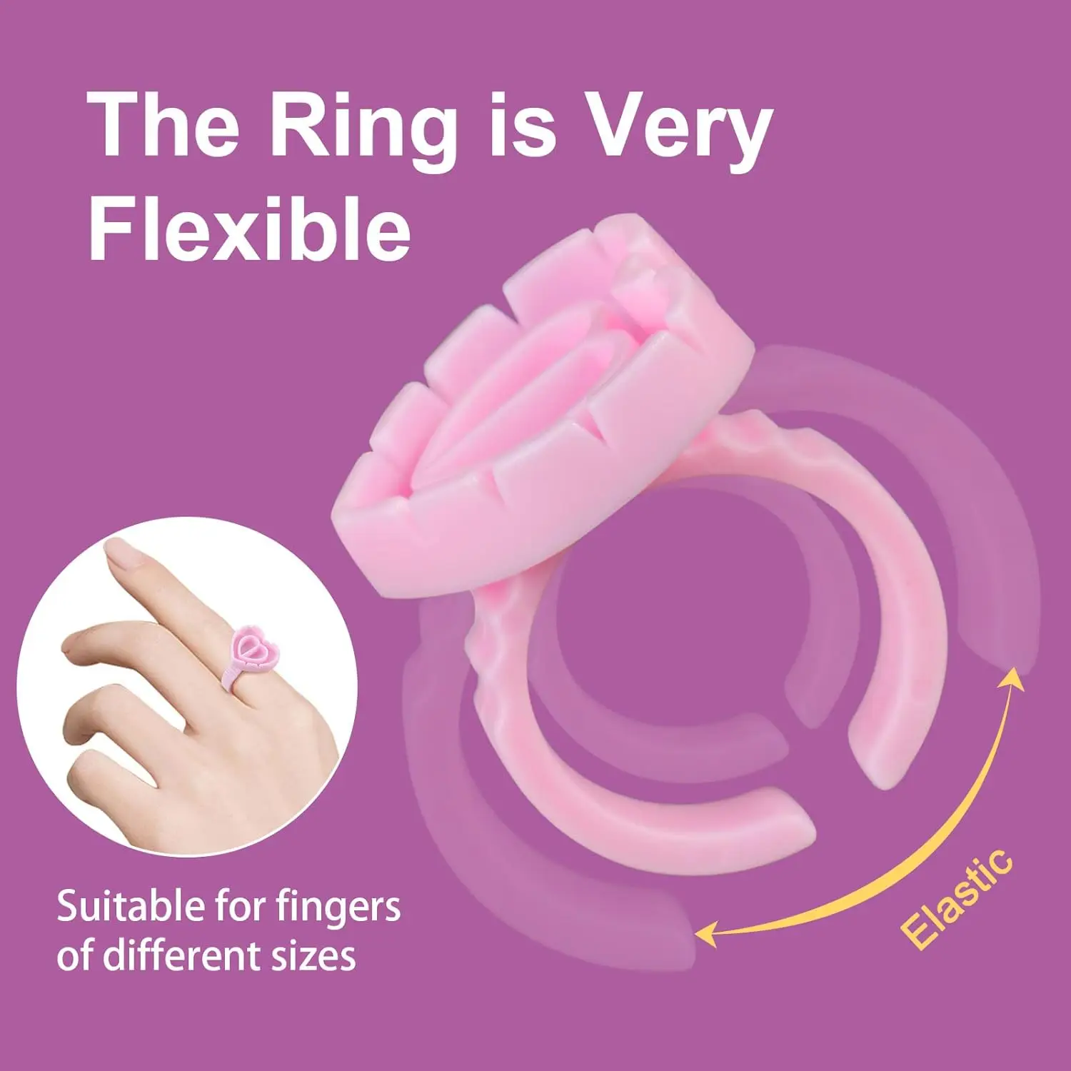 Wholesale Cheap White Plastic Glue Ring Various Size And Styles Lash Glue Ring Custom Package Glue Ring For Eyelash Extension