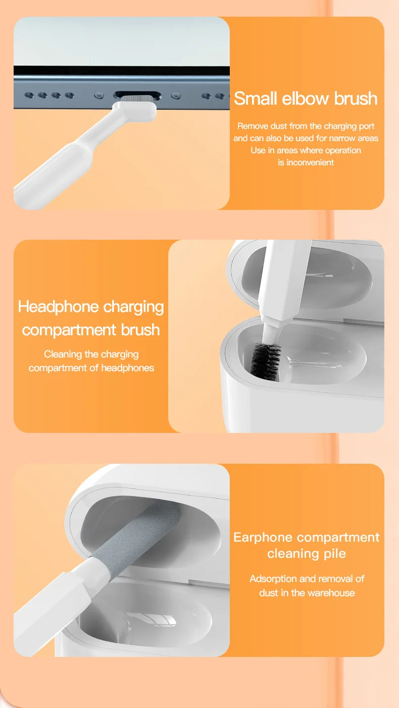New Arrival Multifunctional 20 in 1 electric cleaning camera phone airpods earbuds cleaning swipe brush pen tool Cleaner kit set