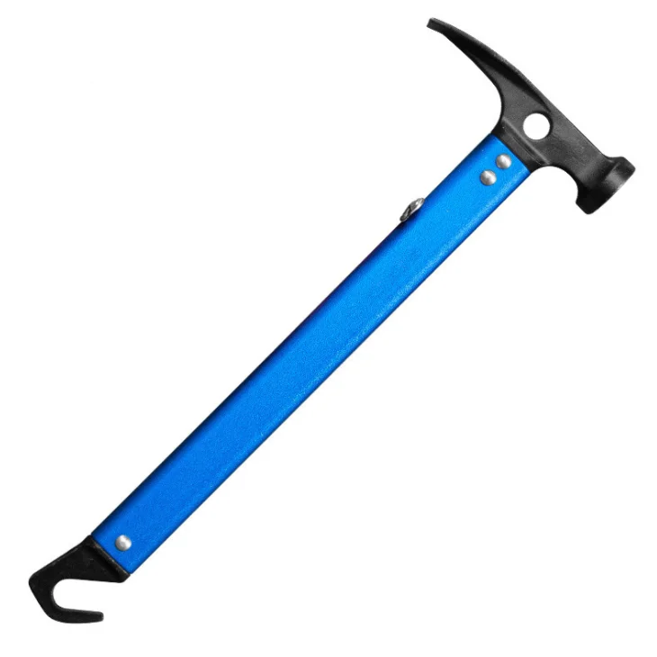 Wholesale Customized Camping Hammer Outdoor Hammer Tents Peg Hammer with Aluminum Alloy safe Handle