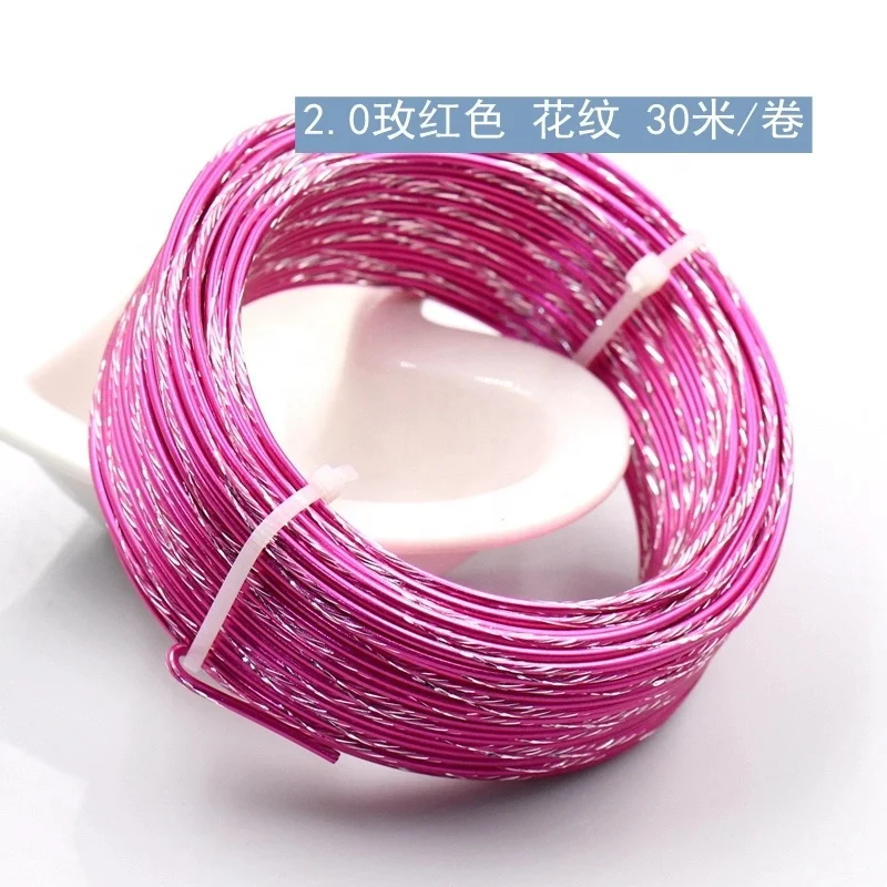 Engraving aluminium wire colorful Aluminum Soft Diy jewelry making craft wire Craft Aluminium Bonsai Wire