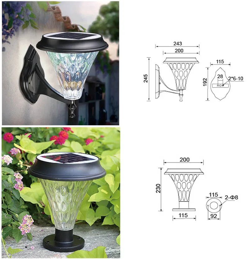 out door high quality waterproof IP65 led solar decorative garden light
