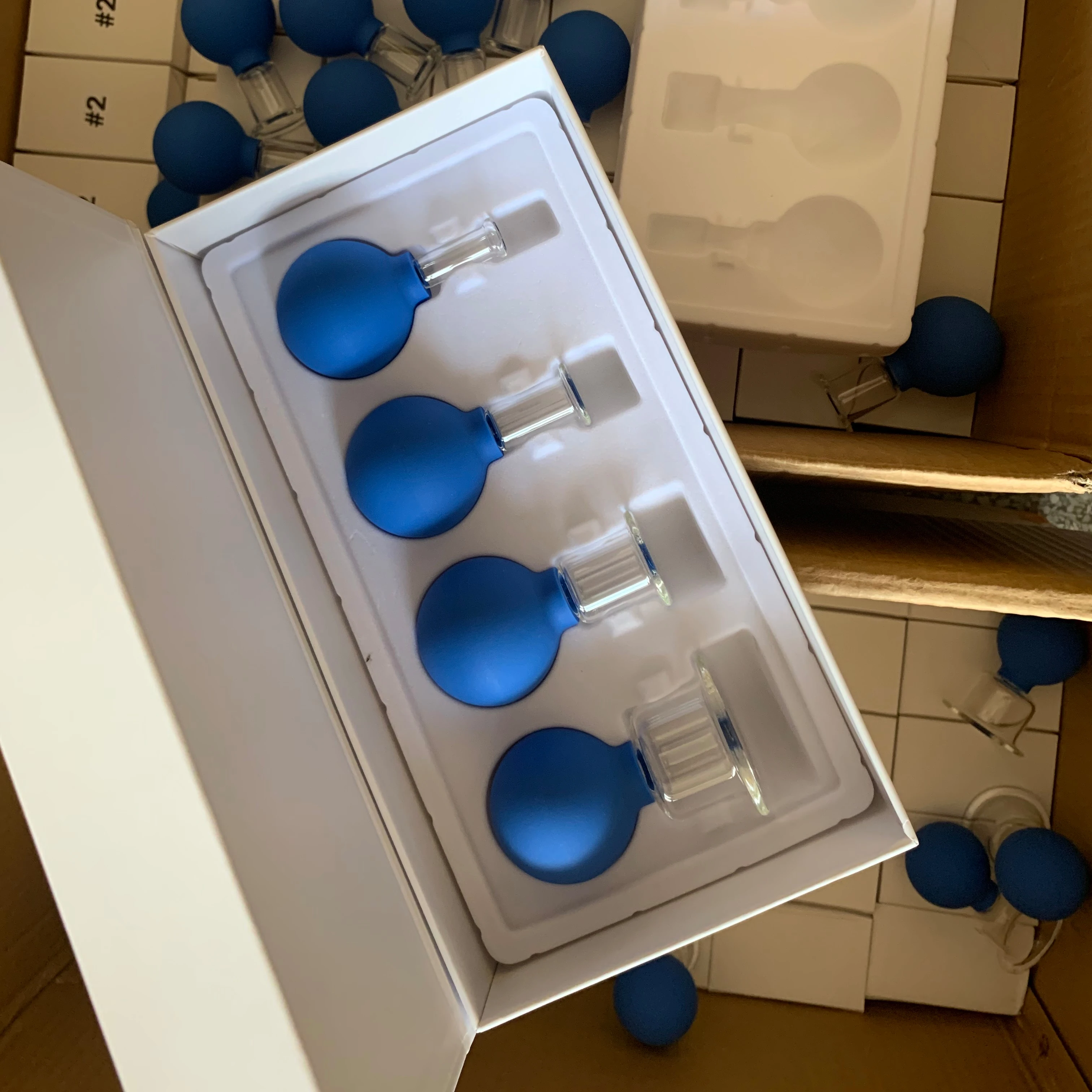 Silicone Facial Cupping Therapy Set - Eye and Face Vacuum Massage Cup Kit