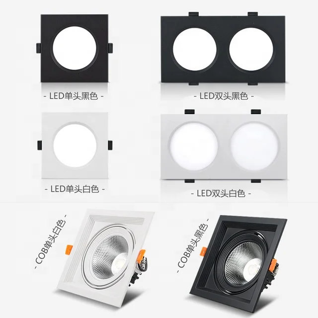 Dimmable 20w Double Head Factory Price Led Recessed Downlights Spotlights Ceiling Lamps for Shopping Malls