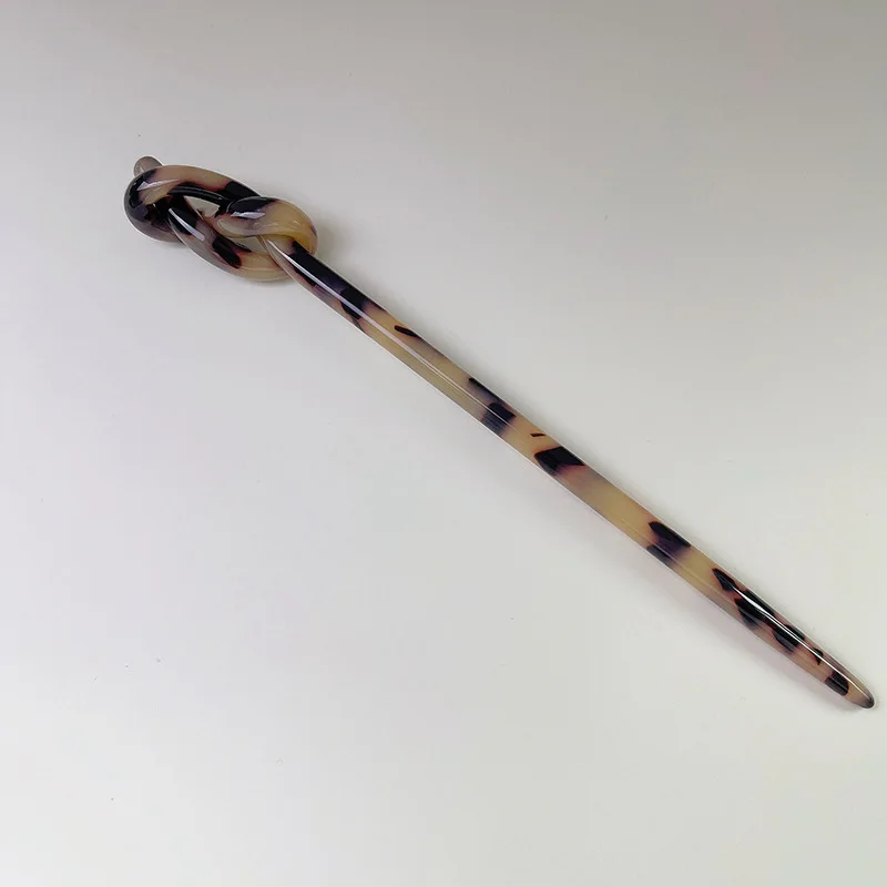 New Design Hair Chopsticks Accessories Hair Sticks Acetate Tortoiseshell Marble Hair Bun Sticks Chinese