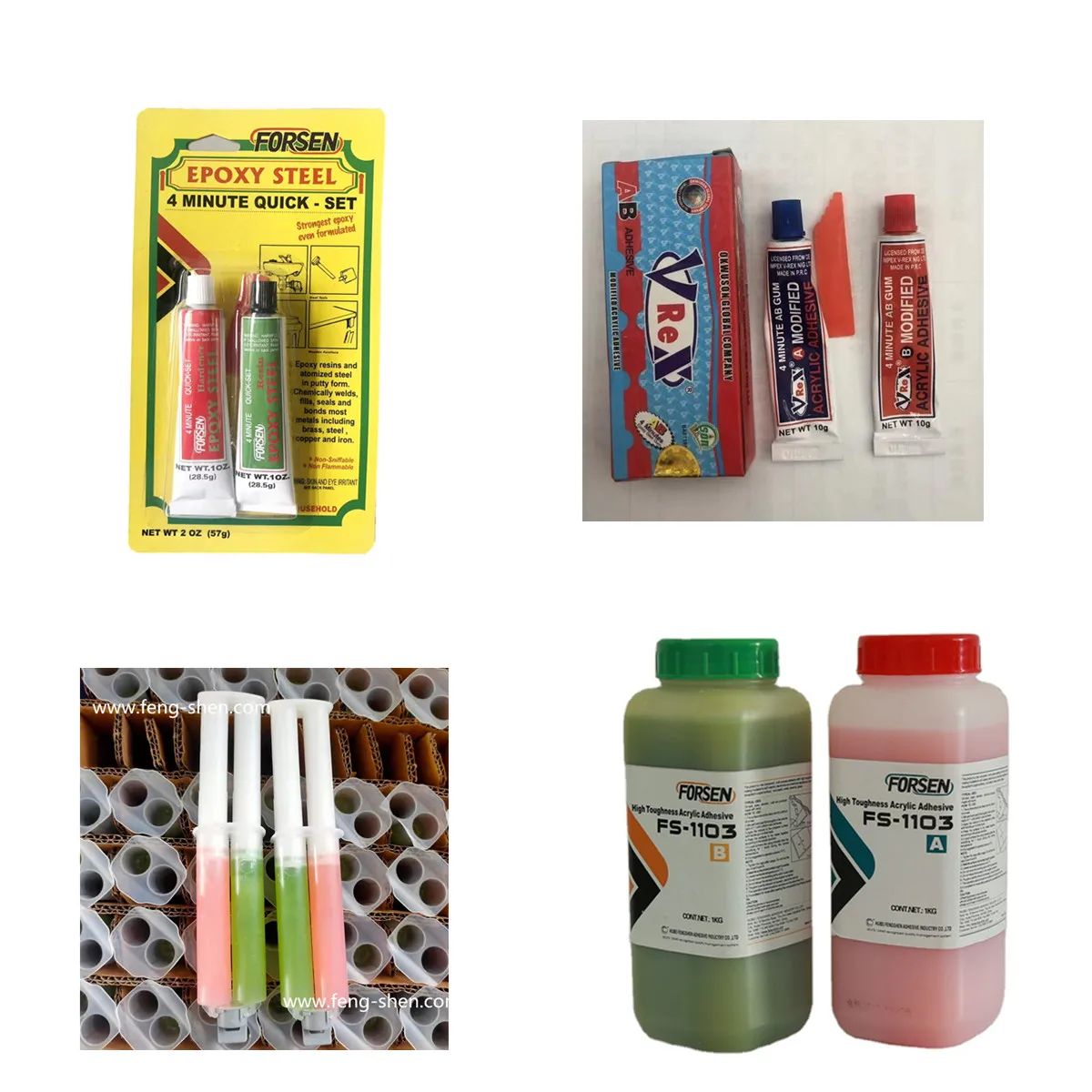 BIG DRUM 4 min  fast curing acrylic resin epoxy resin ab adhesive 2kgs set