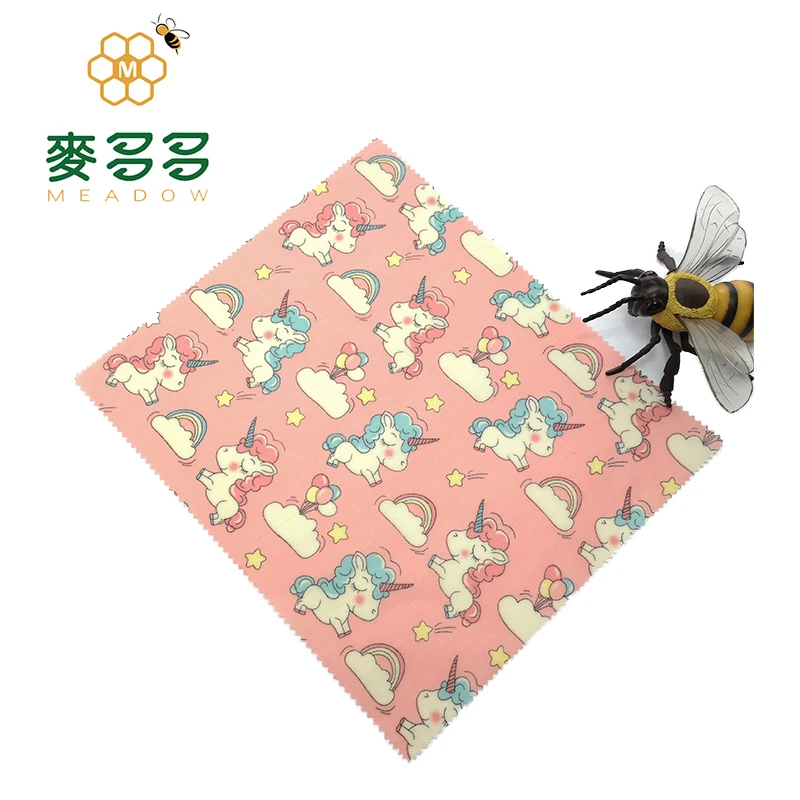 professional cheap beeswax wrap reusable food wraps vegan pineapple