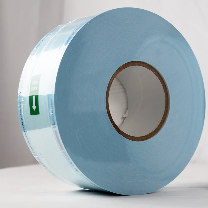 EO/Steam autoclave sterilizing pouch roll dental flat pouch bags Medical disposable packaging sterilized pouch rolls