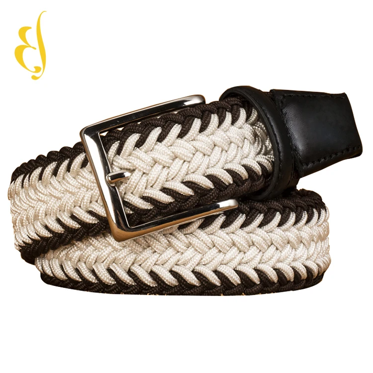 Мужские плетеные ремни в классическом британском стиле, брезентовый плетеный эластичный пояс