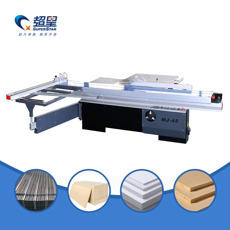 45 Degree 3 Meter Wood Panel Table Sliding Acrylic ABS Board Cutting Saw