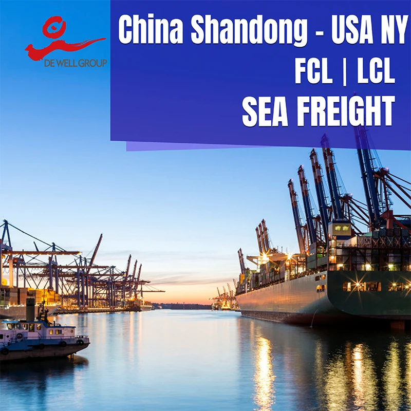 container shipping agent From China qingdao dongying jinan to USA New York Buffalo NY logistics partner