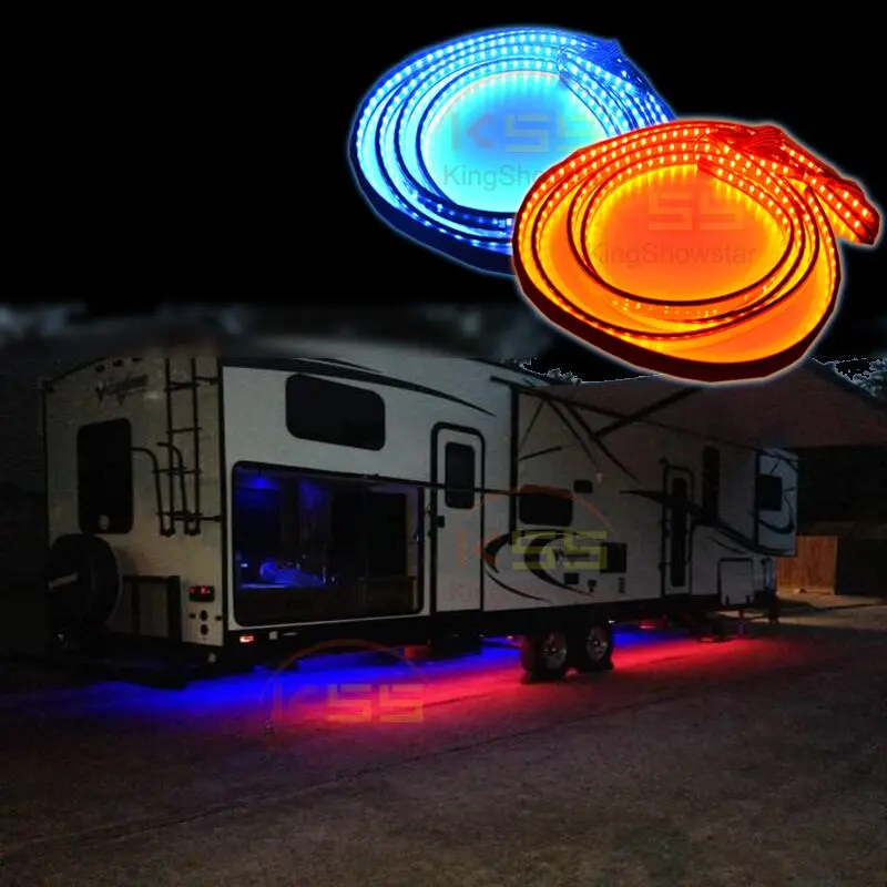 2 шт. SMD 5050 LED 150 см водонепроницаемая гибкая полоса для автомобиля лодки дневные ходовые двери