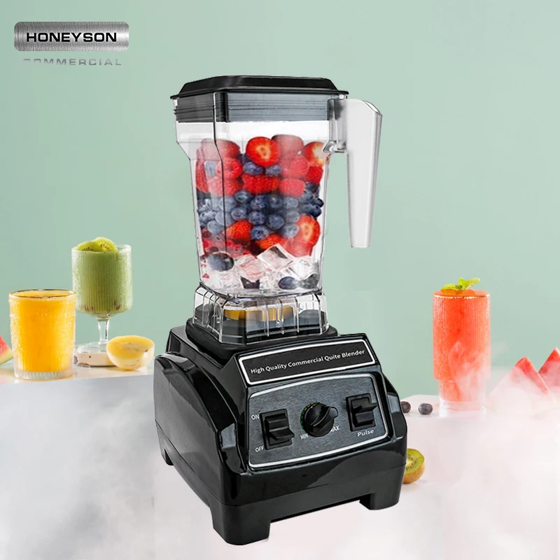Professional Appliances Used Commercial Blender  Electric Plastic Commercial Juicer Machine with Push Button