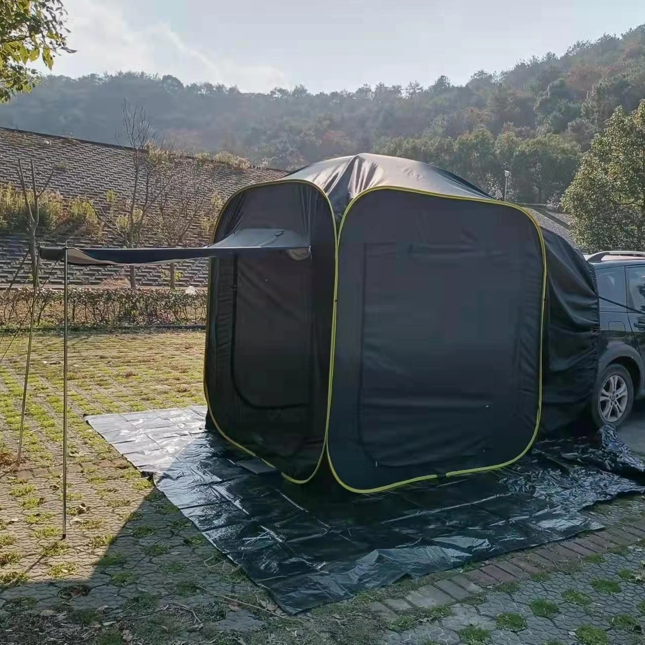 Suv Car rear awning Outdoor portable camping car rear tent Multi-person rainproof pergola Camping canopy tent
