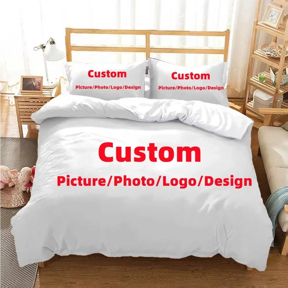 Personalized Customize Photo Logo Brand Image Duvet Cover Bedding sets Soft Quilt Cover and Pillowcases Single_Double_Queen_King