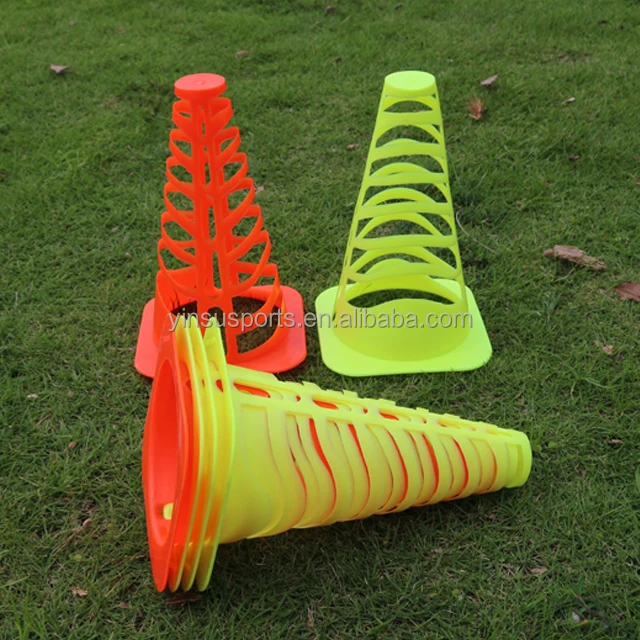 9 Inch Sports Plastic Mini Soccer Cones for Drills Practice Flexible Agility Cones for Training Traffic Cone