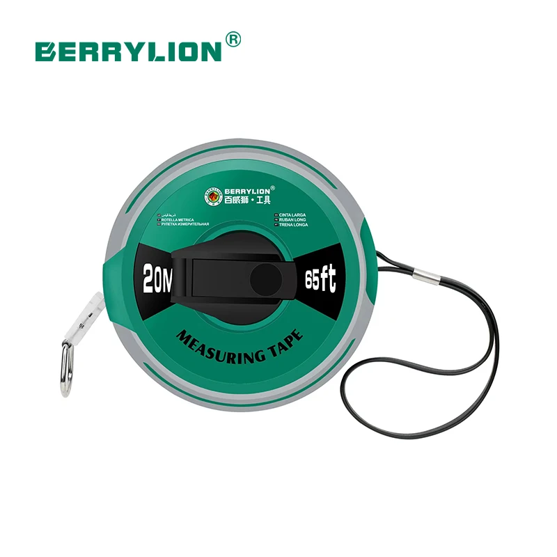 Berrylion  3/5/7.5/10m ABS Measuring Tape Long Type 30-50m Measures Tape Measuring Tools