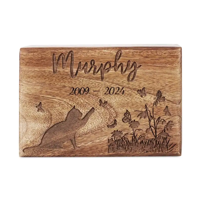 Wholesale Custom Engraved Pet Urn Keepsakes for Cat Dog Ashes Perfect Sympathy Gifts for Loss Open for Bulk Orders
