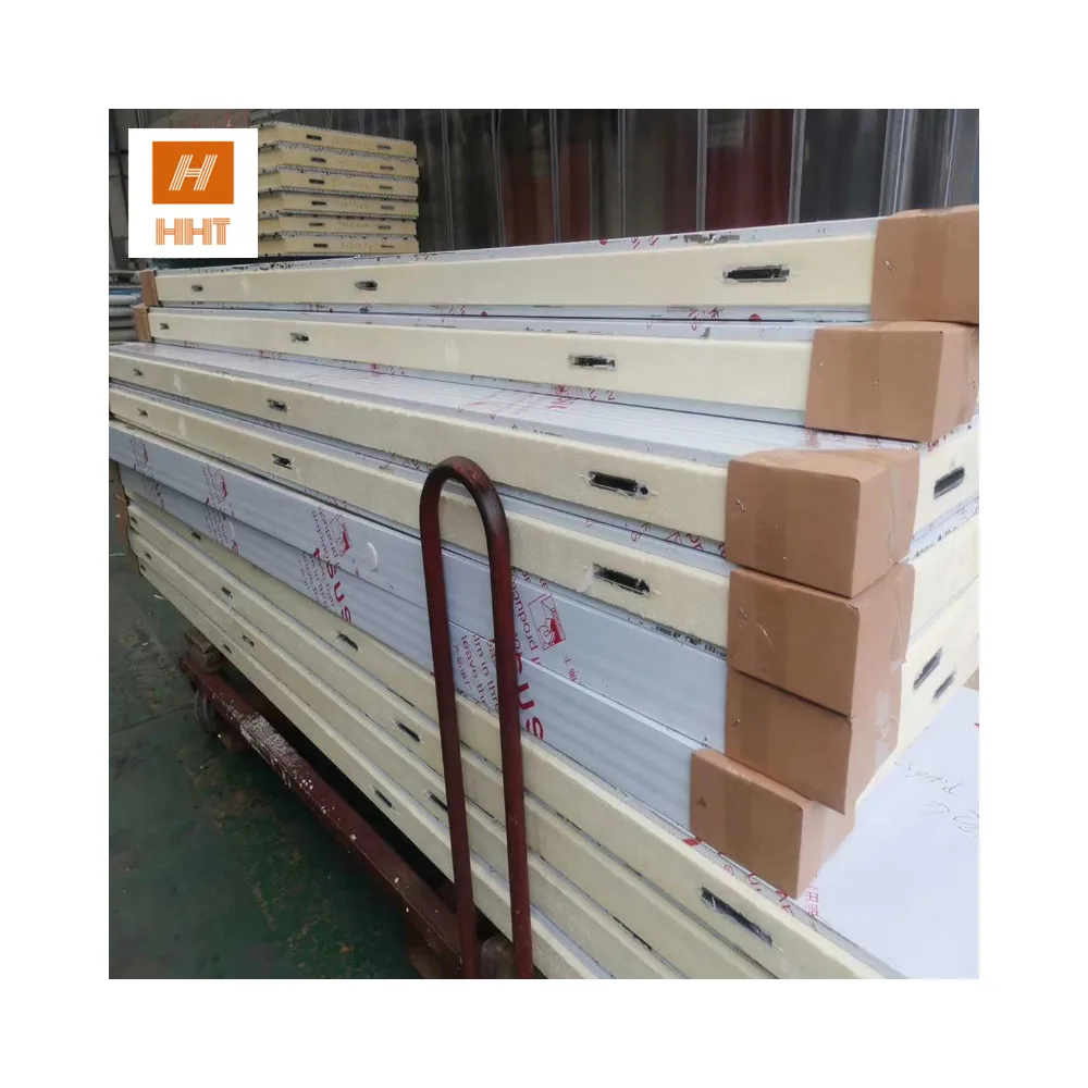 Polyurethane Pu Sandwich Panel Wall Cladding Insulation Sandwich Boards top grade fireproof pu foam cold room panel