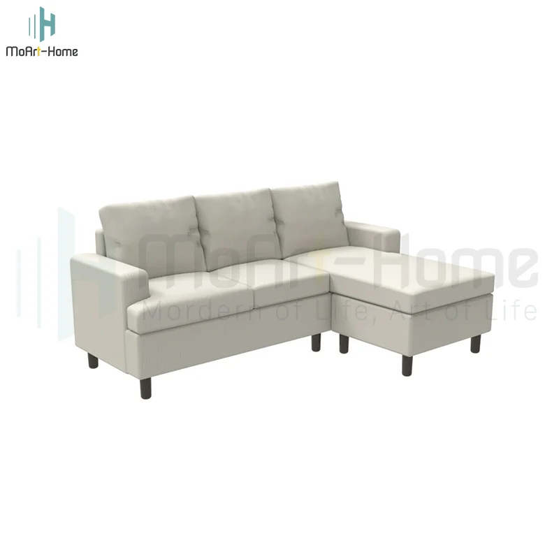 L Shape Sofa Set Furniture With Chaise Made In China,Custom Modular Design Gray White Sectional Sofa Bed Recliner