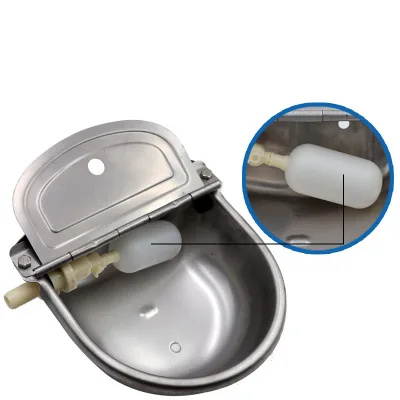 Homend Automatic Waterer Bowl Farm Grade Stainless Stock Waterer Horse Cattle Goat Sheep Dog Water with without Drainage Hole
