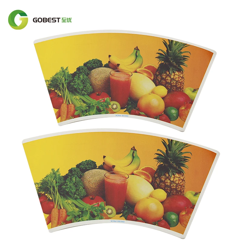 High Quality 4 oz-32 oz Paper Cup Paper Raw Material Single double  PE PLA Coated Paper Cup Fan