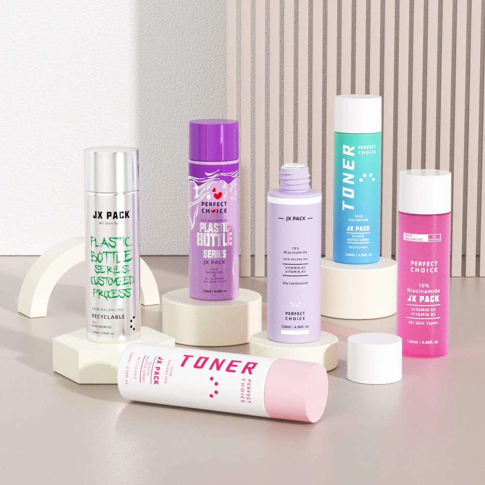 free design sustainable ECO friendly plastic toner facial bottle 100 ml 120ml