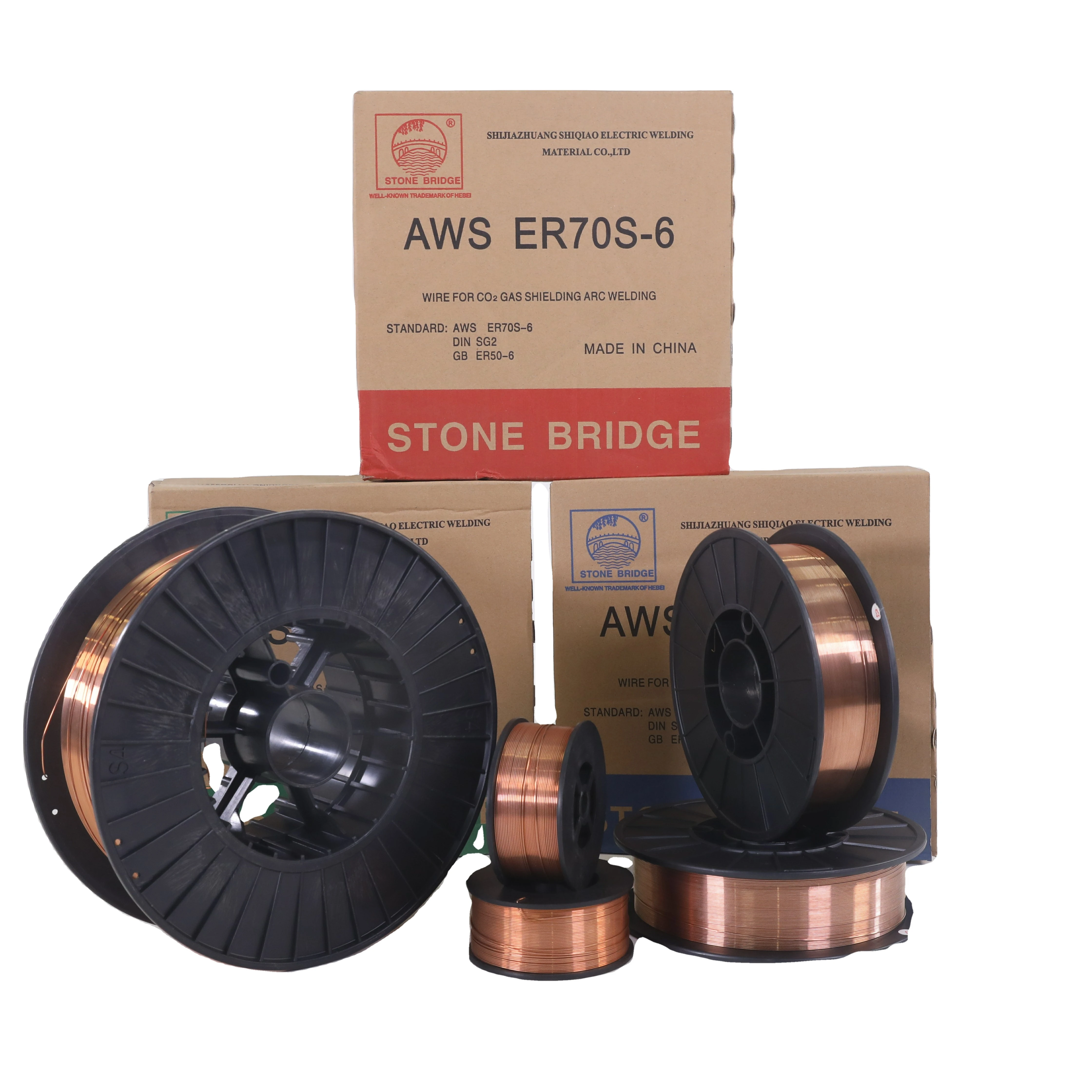 Low Price AWS ER70S-6 CO2 Welding Wire  SG2 15kg Spool 5kg REEL GAS shield Welding Wire