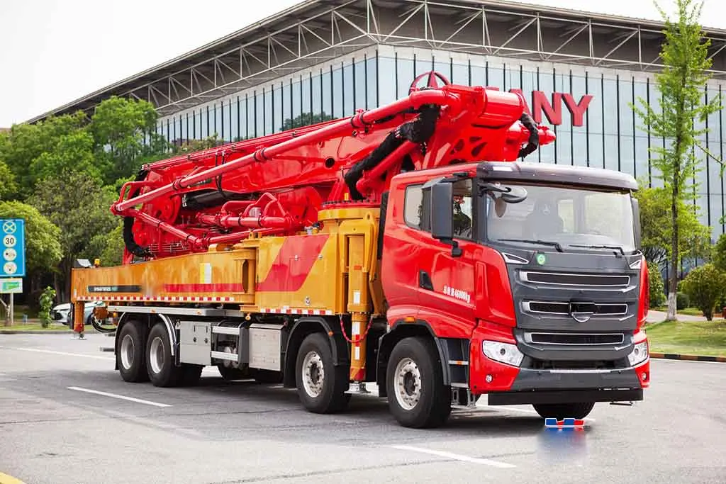 Efficiency King 56 Meters Concrete Pumps Truck SYM560C-10 Mounted Concrete Pump Concrete Machinery in Mexico