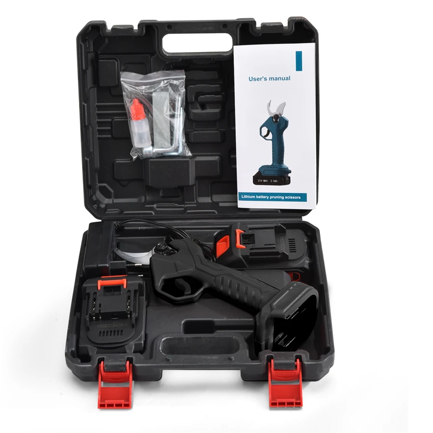 Professional manufacture lithium garden tools electric scissor cordless  rechargeable with battery lithium pruning shears