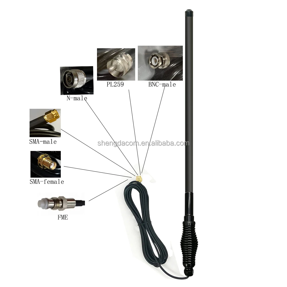 Different length spring barrel communication antenna VHF/UHF dual band mobile antenna ham radio 4G antenna