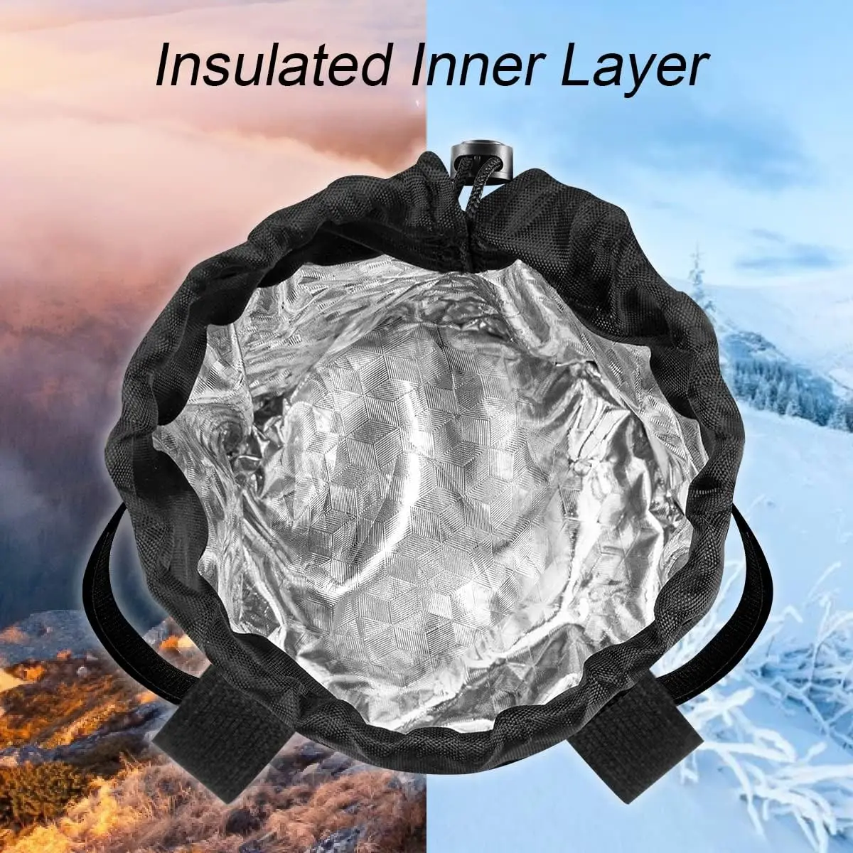 Bike Water Bottle Holder Bag Bicycle Bottle Holders with Phone Pocket Mountain Bike Handlebar Drink Container