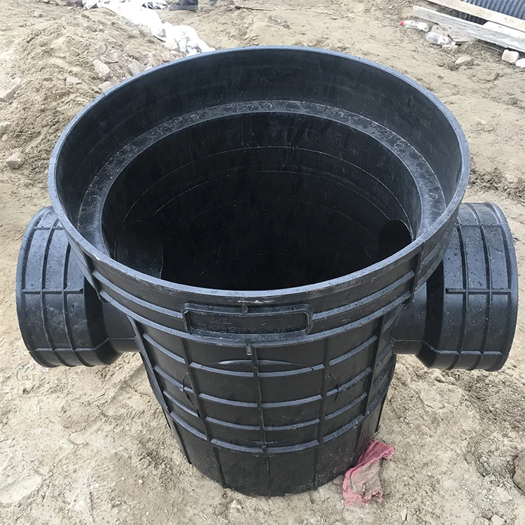High quality Drainage Pipe Fittings Rain Sewer System Plastic Ground Inspection Well