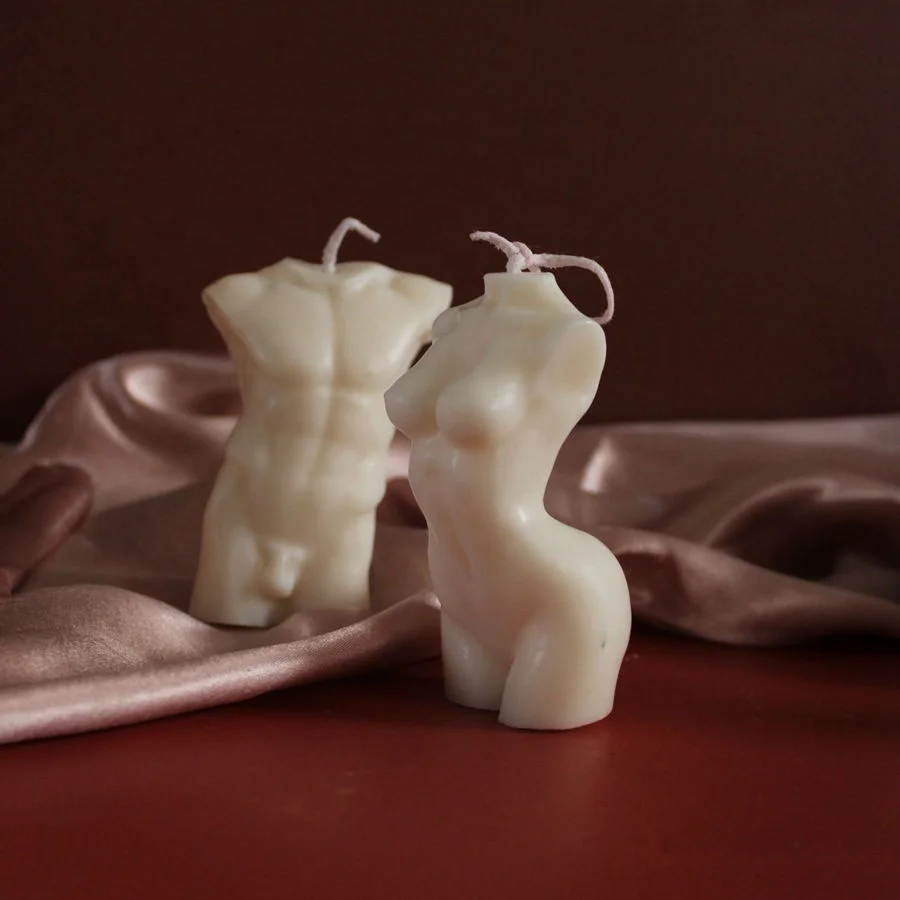 
Wholesale luxury man body shape artistic candle for photo home decor 