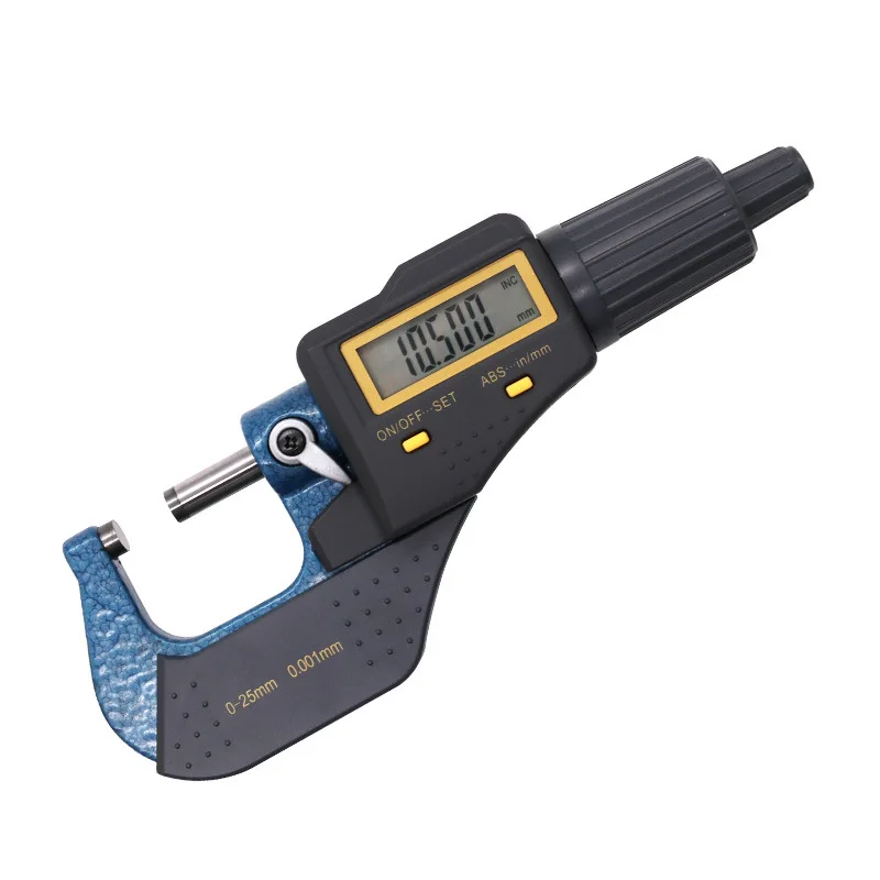 0-25mm/0.001mm Micrometer Measuring Tools Micro Meter Micrometric Gauges Outside Micrometer External Micrometer For Measurement