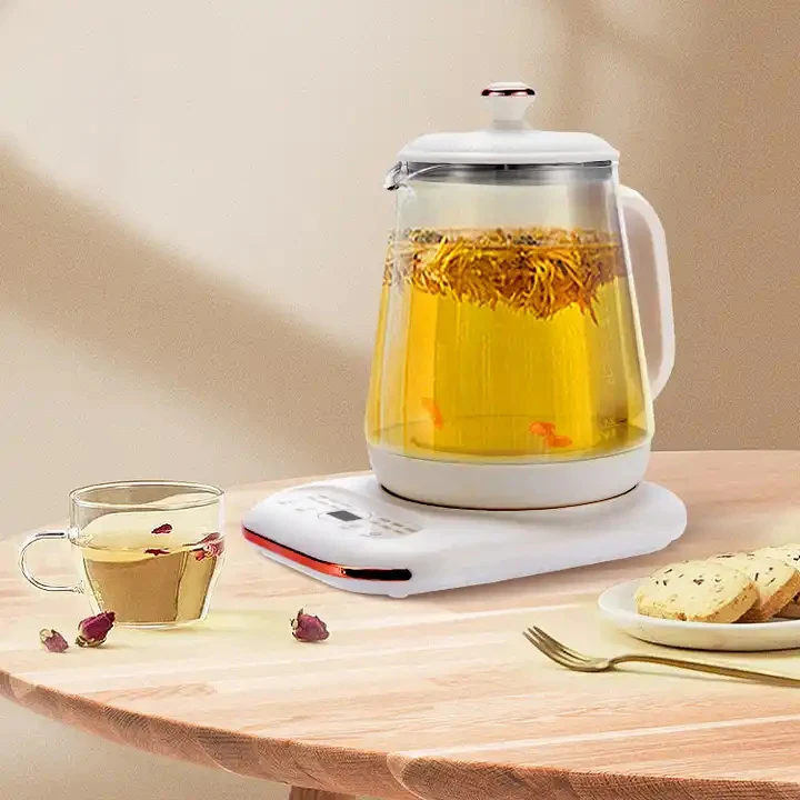 Smart household electric kettle 1.2L electric kettle automatic heat preservation white