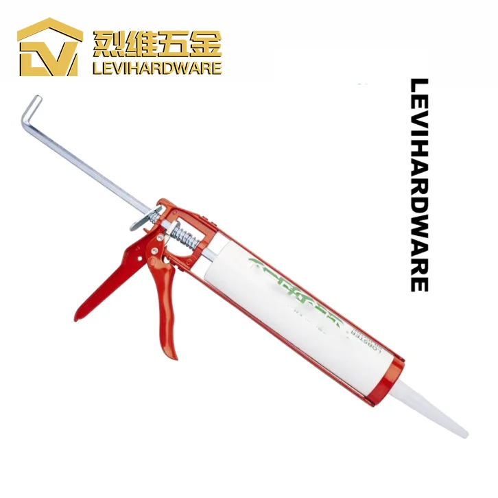 Wholesale Portable Basis Orange Surface Caulking Gun, Sealant Skeleton Silicone Levi Construction Building 1 YEAR Manual Hex Rod