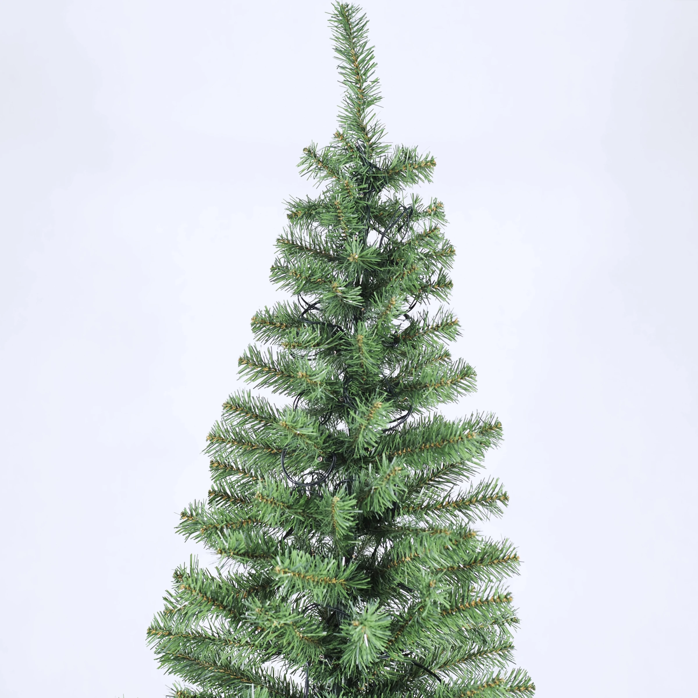 Artificial Full Down Sweeping Green Douglas Fir White Lights Including Stand Christmas Tree Light