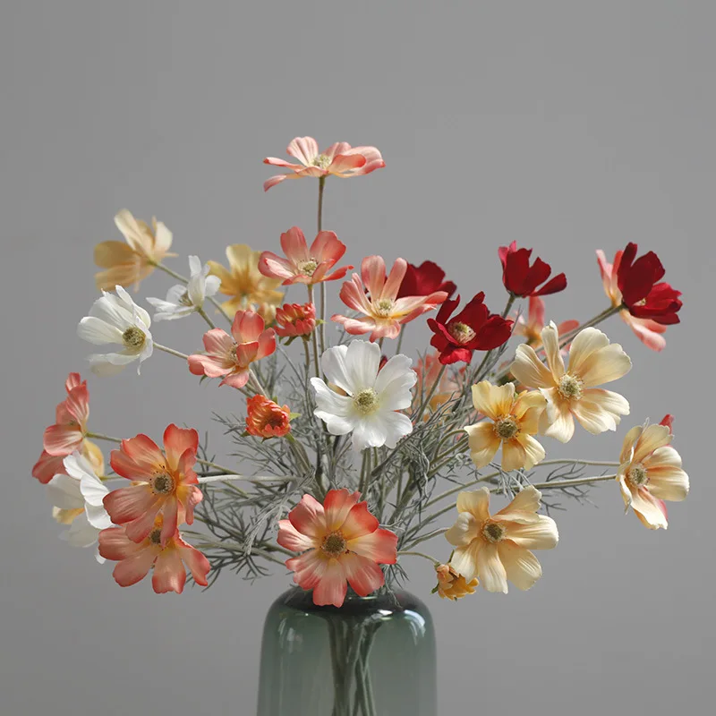 New Design artificial silk flower cosmos decorative flower