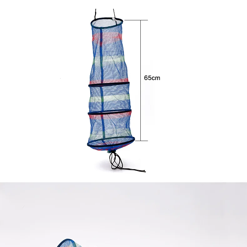 Color 3-layer South Korea Fish Basket 25*65 Export fish cage net fish guard