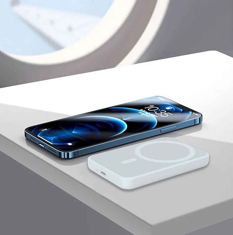 10000mah Wireless Charging Mag Safe Battery Pack Mag Safe Magnetic Battery Case Power Bank For Iphone 11 12
