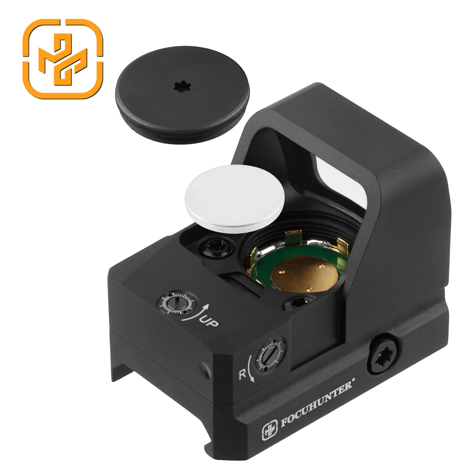 FOCUHUNTER High-end 1X23mm Shockproof 1500G Recoil Shake Awake Red Dot Sight IPX7 Waterproof Red Dot Sight Scope