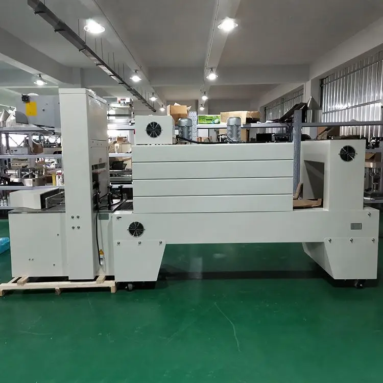 Automatic L Bar Heat Film Shrink Tunnel Wrapper and Heat Shrink Wrapping Packing Machine