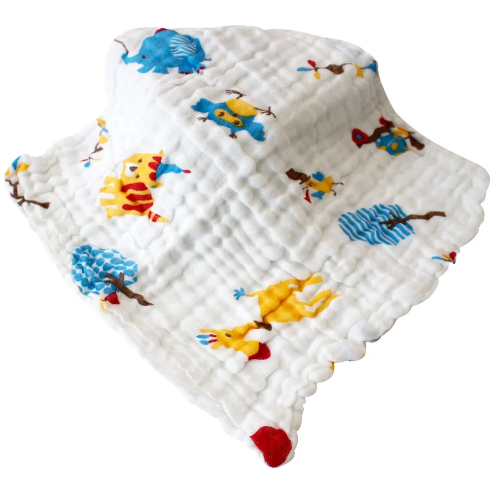 100% Cotton Baby Handkerchief Gauze Muslin Square