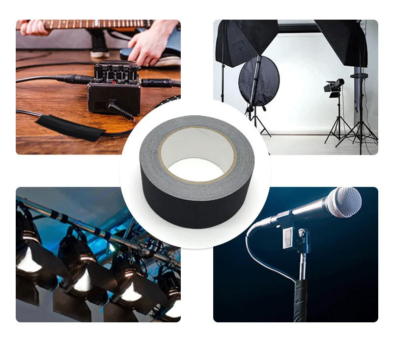 ANTI Waterproof Black Tape No Residue Non Reflective Gaffer Tape 30 Yards x 2 Inch Gaff Cloth Tape