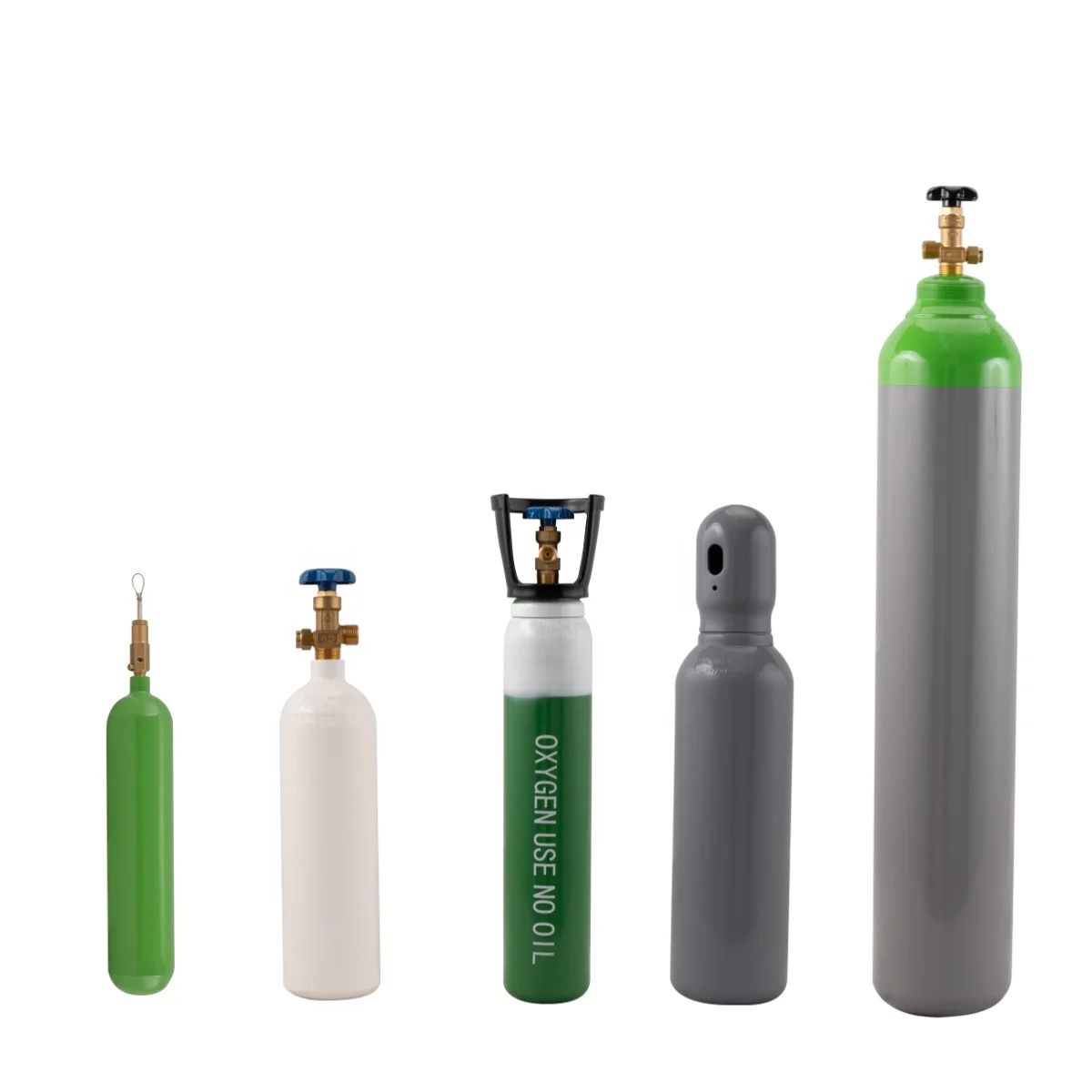 10-Liter Seamless Steel Oxygen Gas Cylinder High Pressure Industrial Use