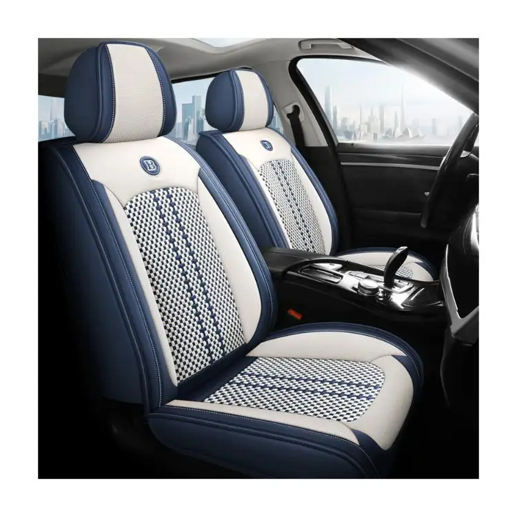 Кожаные чехлы для сидений автомобиля LuluAn из полиуретана искусственного шелка Toyota Sportage Accent Santana Tucson Santa Fe B Class Crv M3