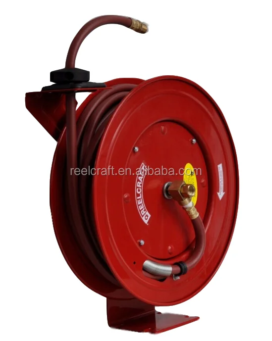 LC670 OLP  3/8  Hose Of 20m 300psi Spring Retractable Hose Reel for Air /Water-REELCRAFT