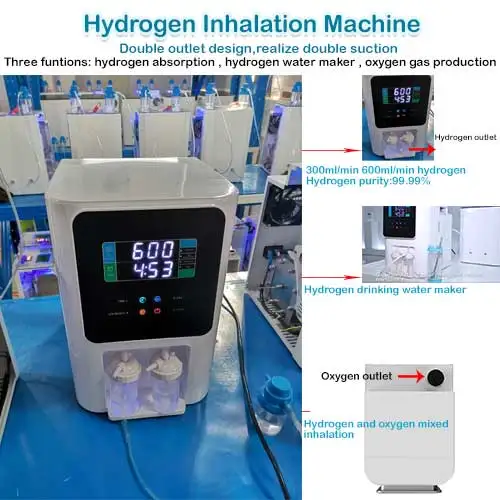 Электрическое дыхательное Оборудование для физиотерапии H2 SPE PEM домашний гидрогенератор Медицинский Ингалятор